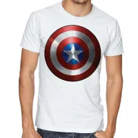 Camiseta adulto ou infantil capitao america escudo marvel - Foto 3