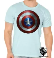 Camiseta adulto ou infantil capitao america escudo marvel - Foto 5