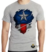 Camiseta adulto ou infantil Capitão america marvel disfarce - Foto 3