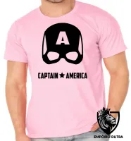 Camiseta adulto ou infantil capitão américa máscara black - Foto 4