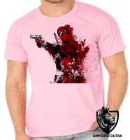 Camiseta adulto ou infantil Deadpool super herói Marvel - Foto 2