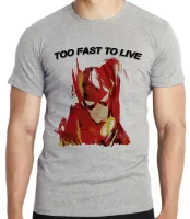 Camiseta adulto ou infantil Flash liga justiça fast to live heroi - Foto 2