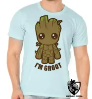 Camiseta adulto ou infantil Groot Bebê guardiões galaxia marvel - Foto 4