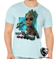 Camiseta adulto ou infantil Groot Guardiões da Galáxia controle - Foto 5