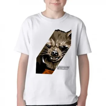 Camiseta adulto ou infantil Guardiões da Galáxia Rocket - Foto 2