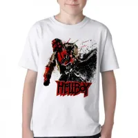 Camiseta adulto ou infantil Hellboy ataque super herói - Foto 3