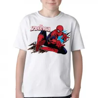 Camiseta adulto ou infantil Homem Aranha mãos spider man - Foto 3