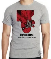 Camiseta adulto ou infantil Homem aranha sorria foto marvel fotografia - Foto 4