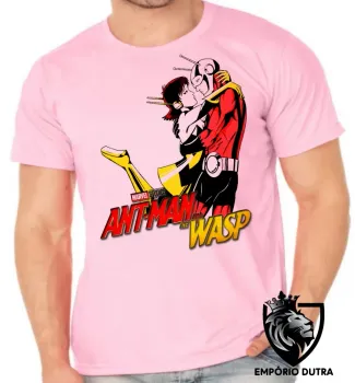 Camiseta adulto ou infantil Homem Formiga e Vespa abraço - Foto 2