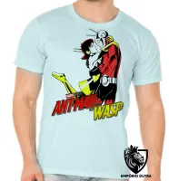 Camiseta adulto ou infantil Homem Formiga e Vespa abraço - Foto 5