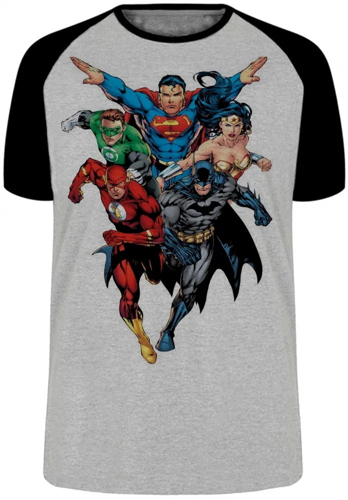Camiseta adulto ou infantil liga da justiça superman maravilha Imagem