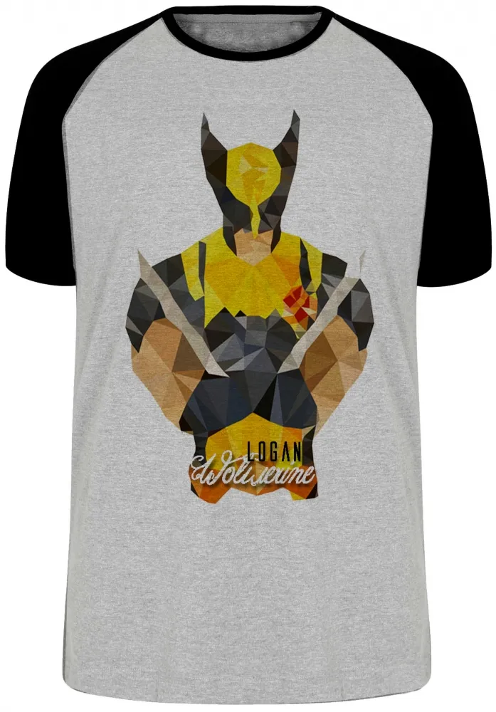 Camiseta adulto ou infantil Logan Wolverine marvel x men