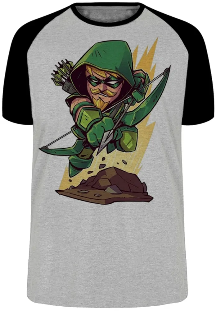 Camiseta adulto ou infantil ARQUEIRO VERDE super heroi