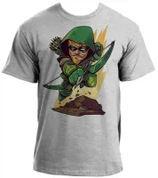 Camiseta adulto ou infantil ARQUEIRO VERDE super heroi - Foto 2