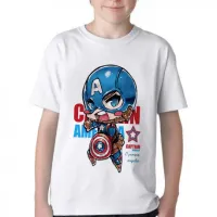 Camiseta adulto ou infantil Capitão América vingadores - Foto 3