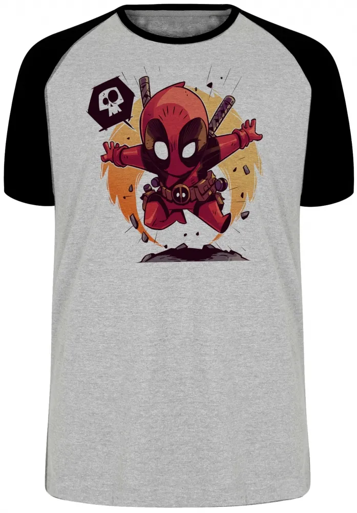 Camiseta adulto ou infantil dead pool super herói marvel Imagem