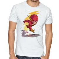 Camiseta adulto ou infantil flash liga justiça super herói - Foto 4