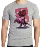 Camiseta adulto ou infantil Gambit carta x men marvel - Foto 3