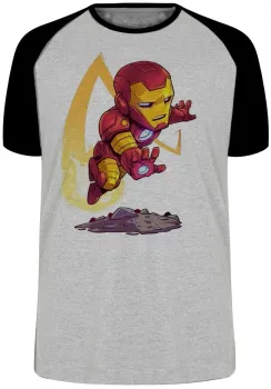 Camiseta adulto ou infantil HOMEM FERRO iron man marvel