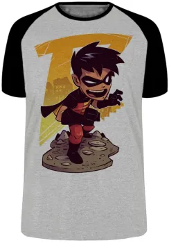 Camiseta adulto ou infantil Robin joven Batman Jovens Titas