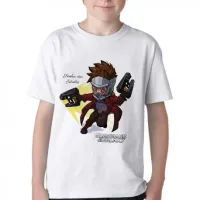 Camiseta adulto ou infantil Senhor Estrelas peter quill guardioes galaxia - Foto 3