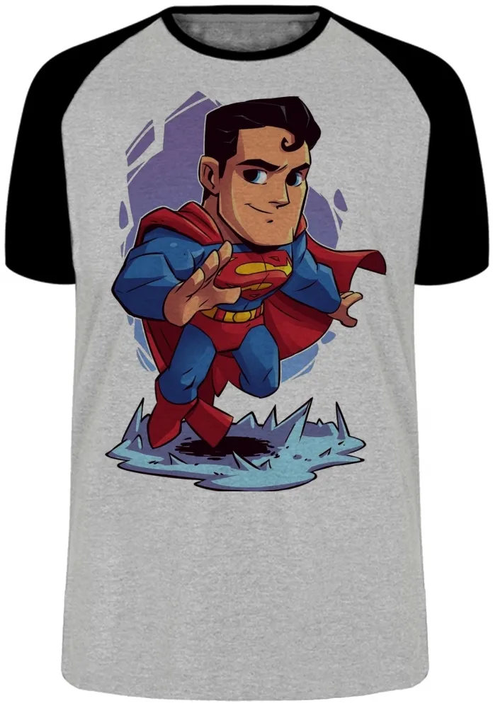 Camiseta adulto ou infantil super homem superman liga justiça Imagem