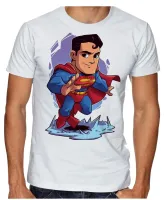 Camiseta adulto ou infantil super homem superman liga justiça - Foto 3