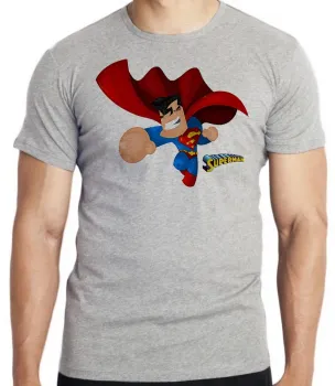 Camiseta adulto ou infantil Superman super heroi liga justiça - Foto 2