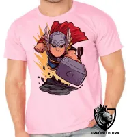 Camiseta adulto ou infantil THOR marvel martelo super heroi - Foto 2