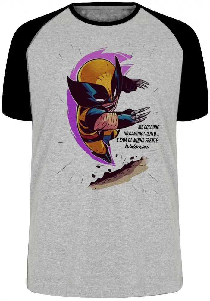 Camiseta adulto ou infantil Wolverine logan marvel x men herói