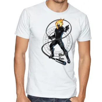 Camiseta adulto ou infantil Motoqueiro Fantasma corrente ghost rider - Foto 2