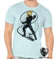 Camiseta adulto ou infantil Motoqueiro Fantasma corrente ghost rider - Foto 5