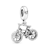 Berloque pendente bicicleta – em Prata925