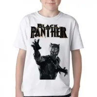 Camiseta adulto ou infantil pantera negra black panther avengers - Foto 3