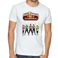 Camiseta adulto ou infantil power rangers super samurai herois - Foto 2