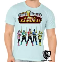 Camiseta adulto ou infantil power rangers super samurai herois - Foto 5