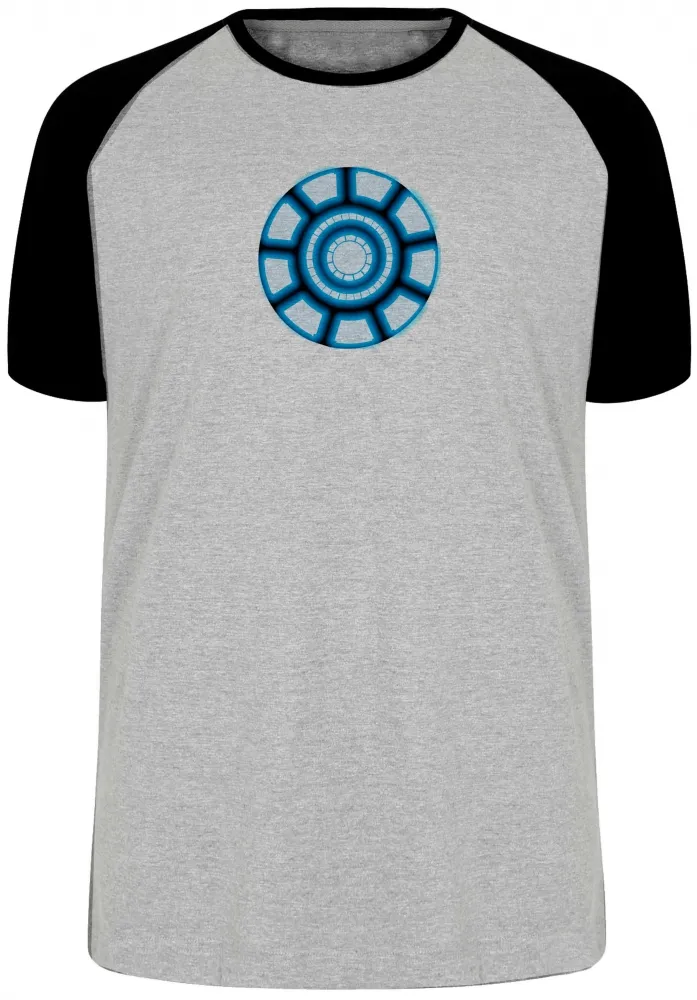 Camiseta adulto ou infantil Reator Tony Stark iron man homem ferro