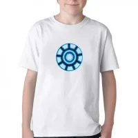 Camiseta adulto ou infantil Reator Tony Stark iron man homem ferro - Foto 2