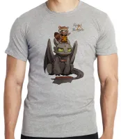 Camiseta adulto ou infantil Rocket guardiões galaxia Banguela dragão - Foto 4