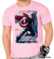 Camiseta adulto ou infantil Sam Wilson Cap Falcão e o Soldado Invernal - Foto 2