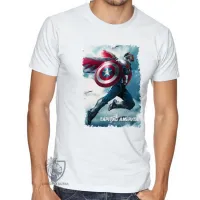 Camiseta adulto ou infantil Sam Wilson Cap Falcão e o Soldado Invernal - Foto 3