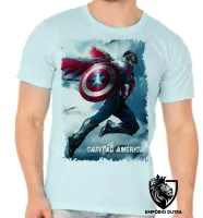 Camiseta adulto ou infantil Sam Wilson Cap Falcão e o Soldado Invernal - Foto 5