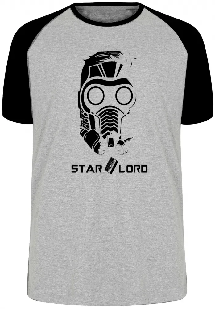 Camiseta adulto ou infantil Senhor das estrelas máscara pete quill Imagem