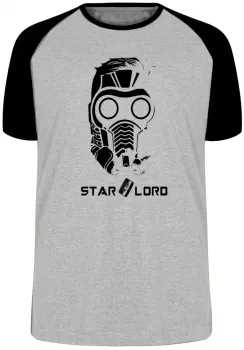 Camiseta adulto ou infantil Senhor das estrelas máscara pete quill