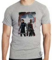 Camiseta adulto ou infantil Soldado Invernal Capitão Falcão - Foto 4