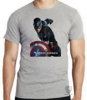 Camiseta adulto ou infantil Capitão america Falcão e o Soldado Invernal - Foto 4
