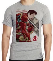 Camiseta adulto ou infantil Tony Stark iron man homem ferro - Foto 3