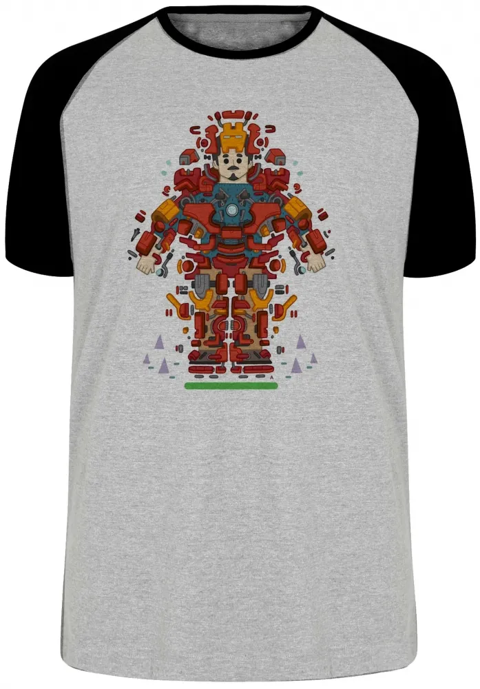 Camiseta adulto ou infantil Tony stark peças homem ferro iron man Imagem