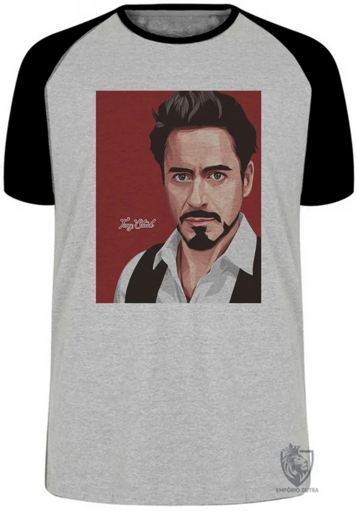 Camiseta adulto ou infantil Tony Stark homem ferro red Imagem