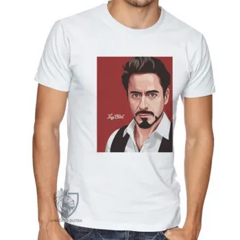 Camiseta adulto ou infantil Tony Stark homem ferro red - Foto 2